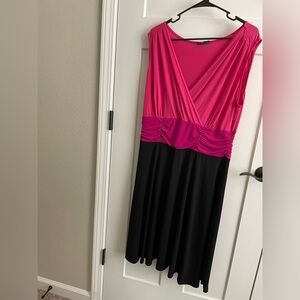 Fashion bug, plus, 0x, 12, ladies dress, pink, stretchy, flattering, sexy
